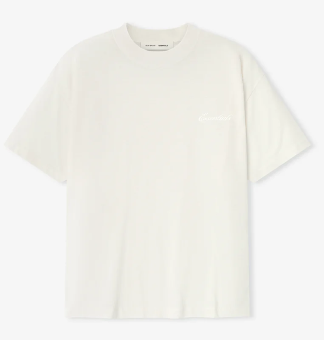 Essentials T-Shirt Ivory White — Fear of God SS26 Oversized Tee