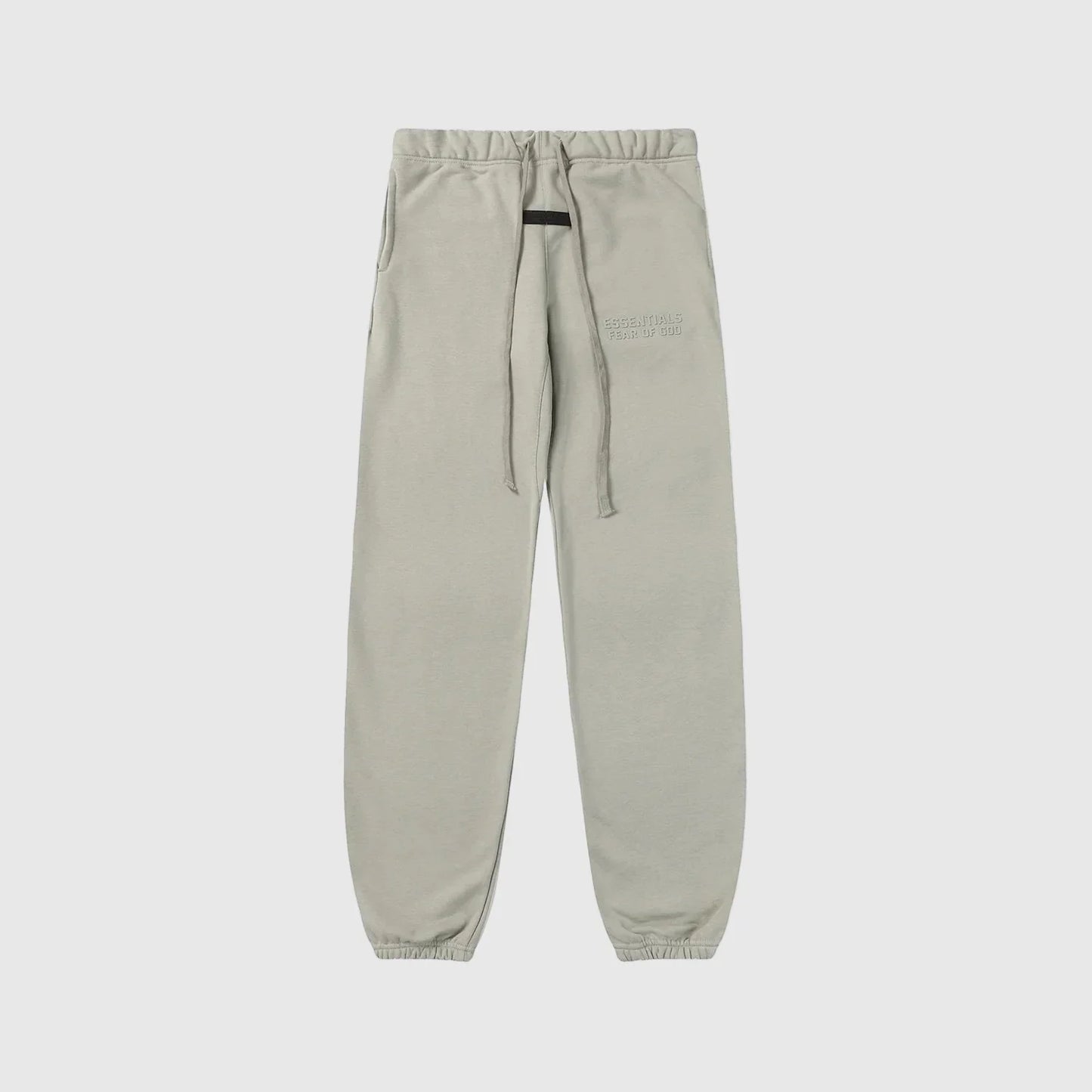Essentials casual streetwear heathered grey sweatpants by Fear of God outfit