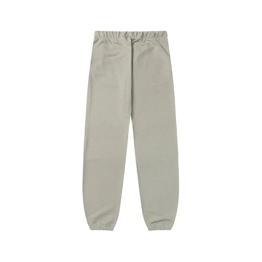Jogger style heathered grey sweatpants by Fear of God with elastic waistband