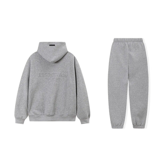 Cloudy Gray Essentials Tracksuit Pullover
