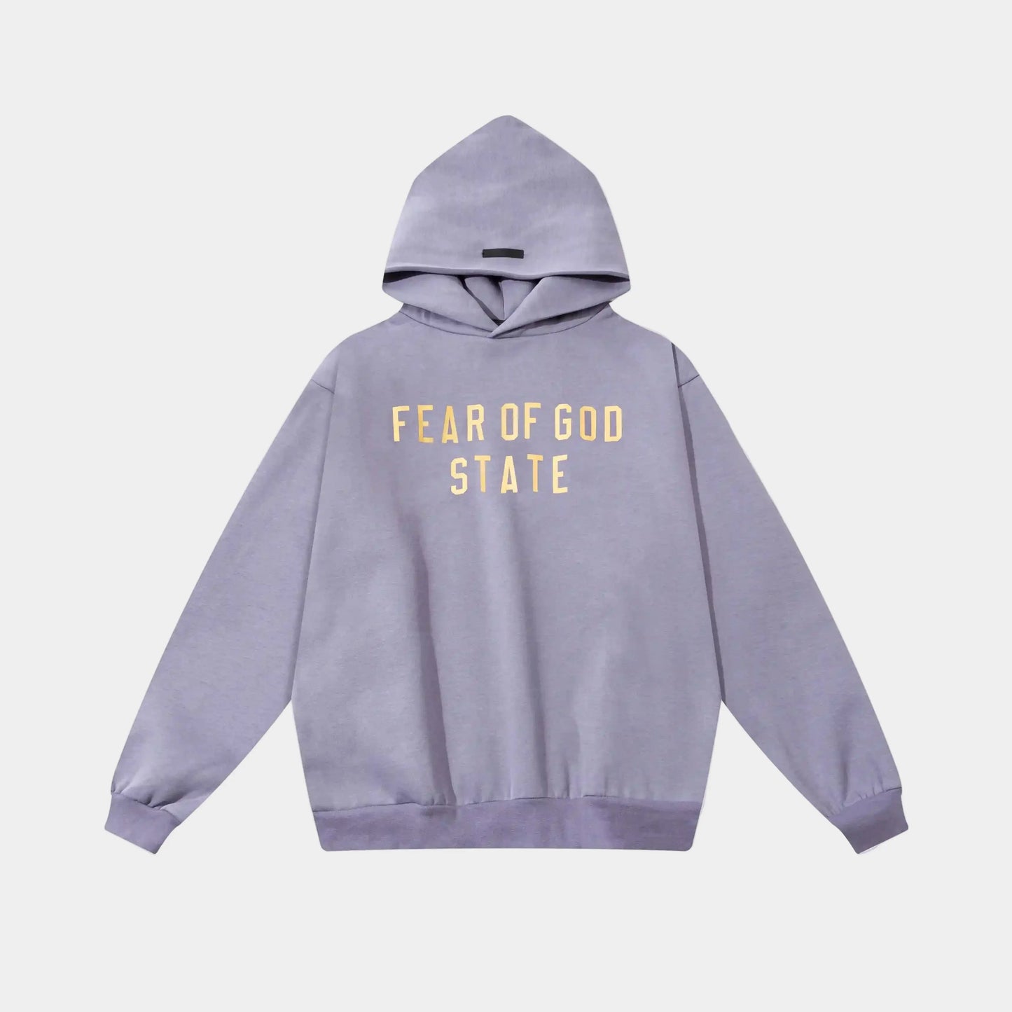 essentials pastel purple hoodie relaxed fit streetwear
