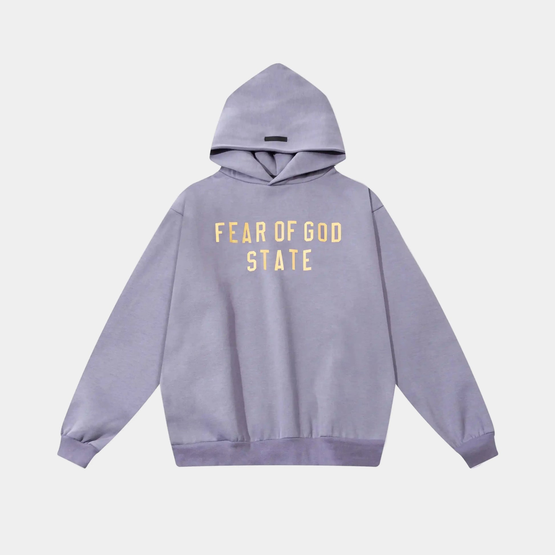essentials pastel purple hoodie relaxed fit streetwear