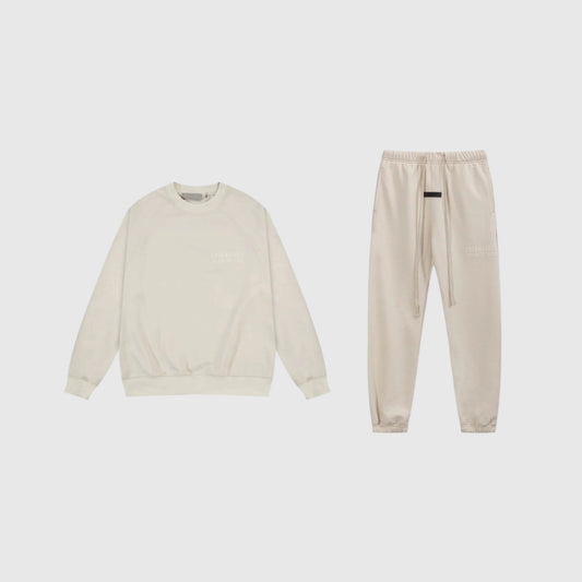 Essentials cloud dance daily comfort fleece tracksuit set with relaxed fit by Fear Of God