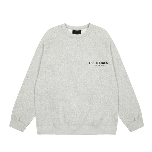 Light Oatmeal Essentials Sweatshirt, Relaxed Neutral Fit
