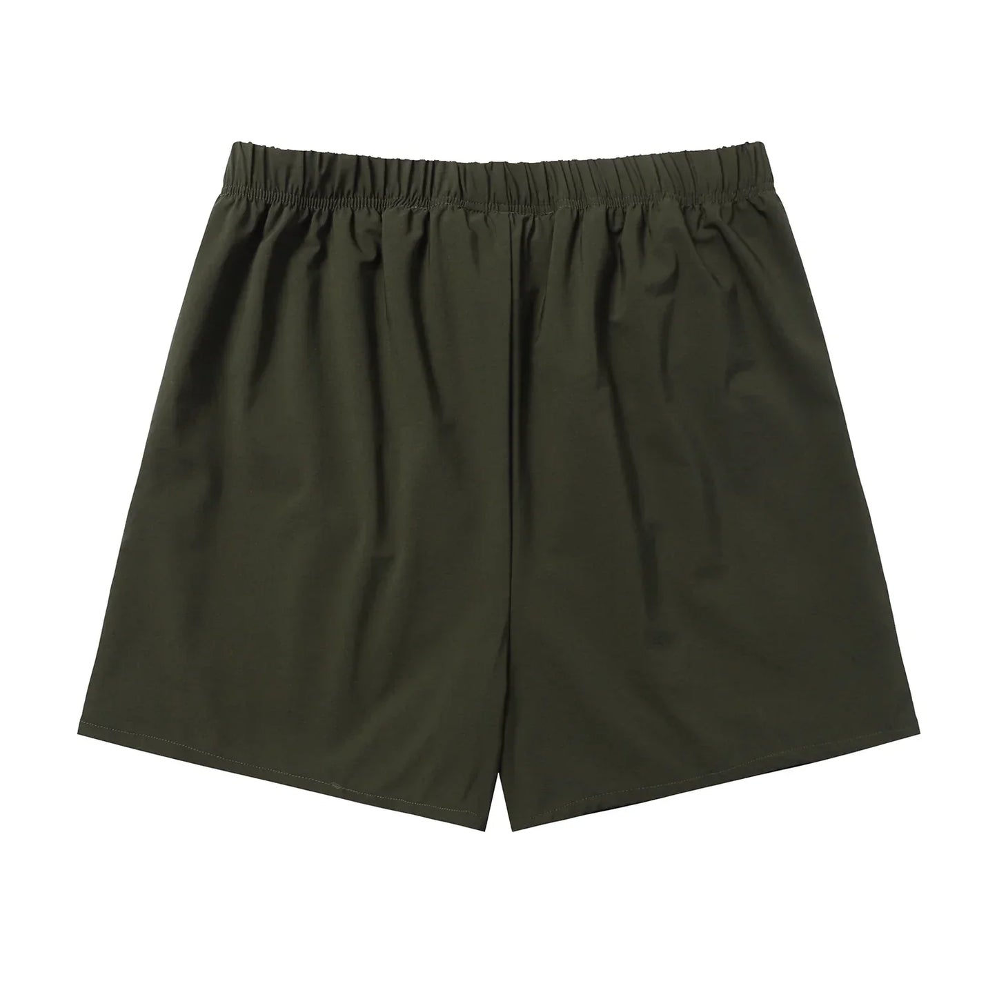 Fear of God Essentials Hemlock green fleece shorts with tonal logo and drawstring waistband