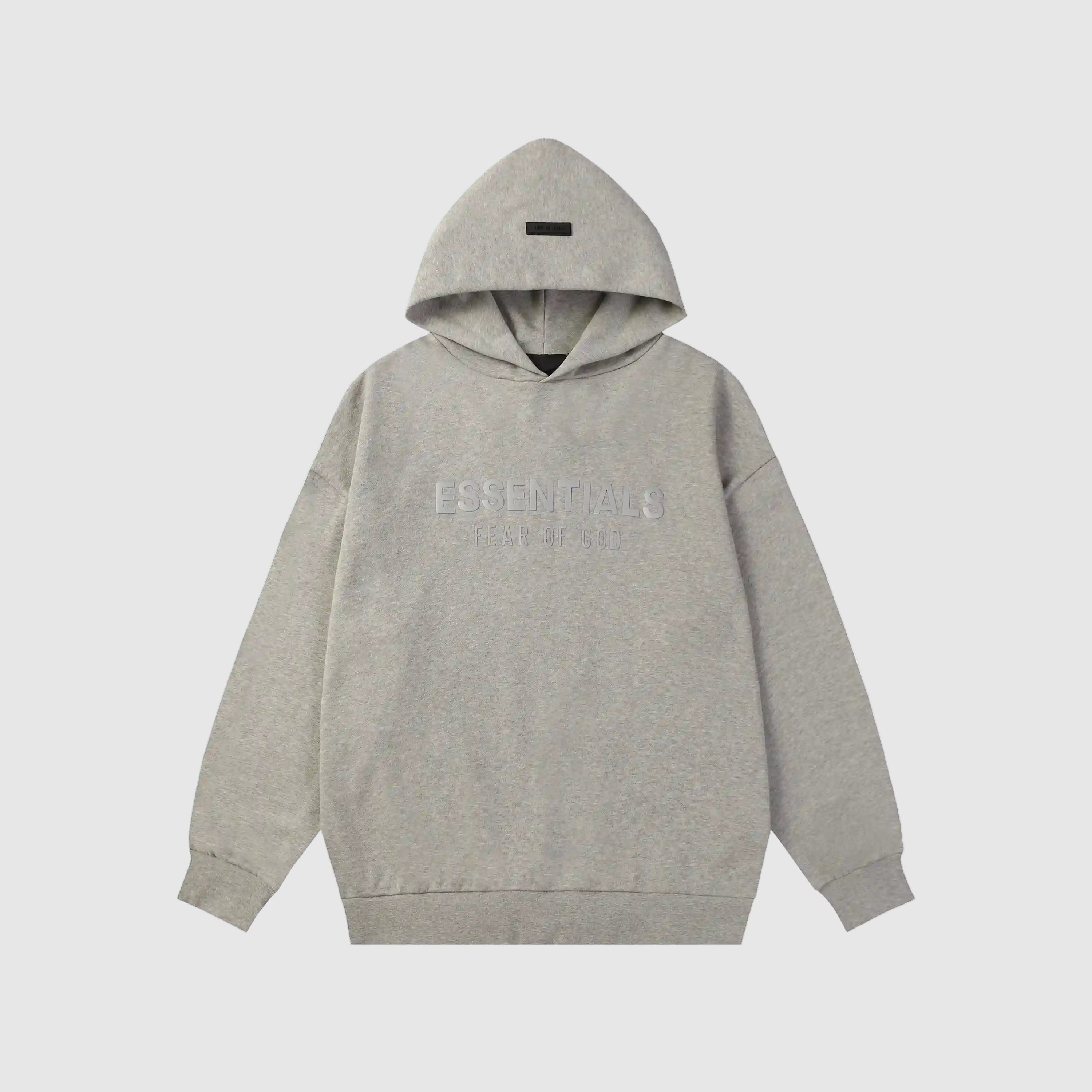 ESSENTIALS Clothing Dark Heather Oatmeal Hoodie
