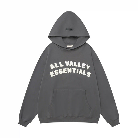 Fear of God Essentials Gray Hoodie | Cool Grey Structured Pullover Hoodie