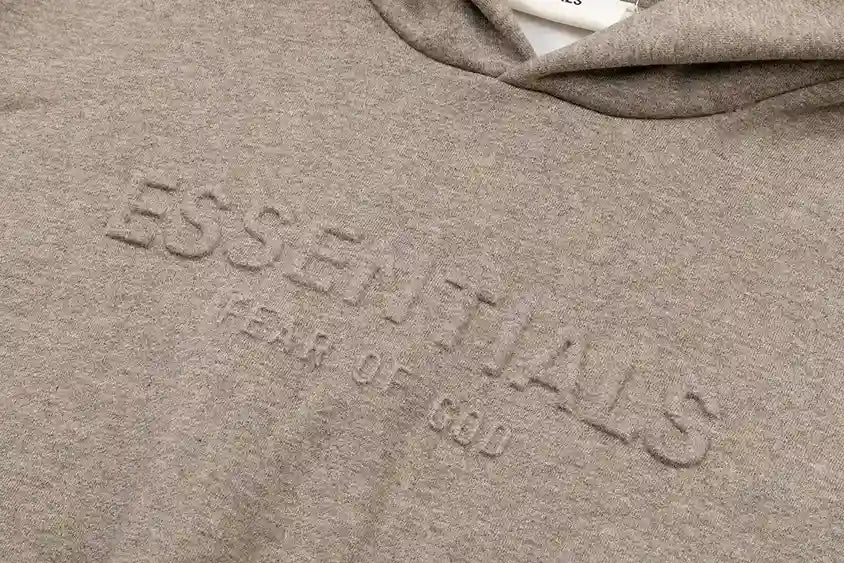 Fear of God Essentials Heather Gray Hoodie | Classic Grey Essentials Hoodie