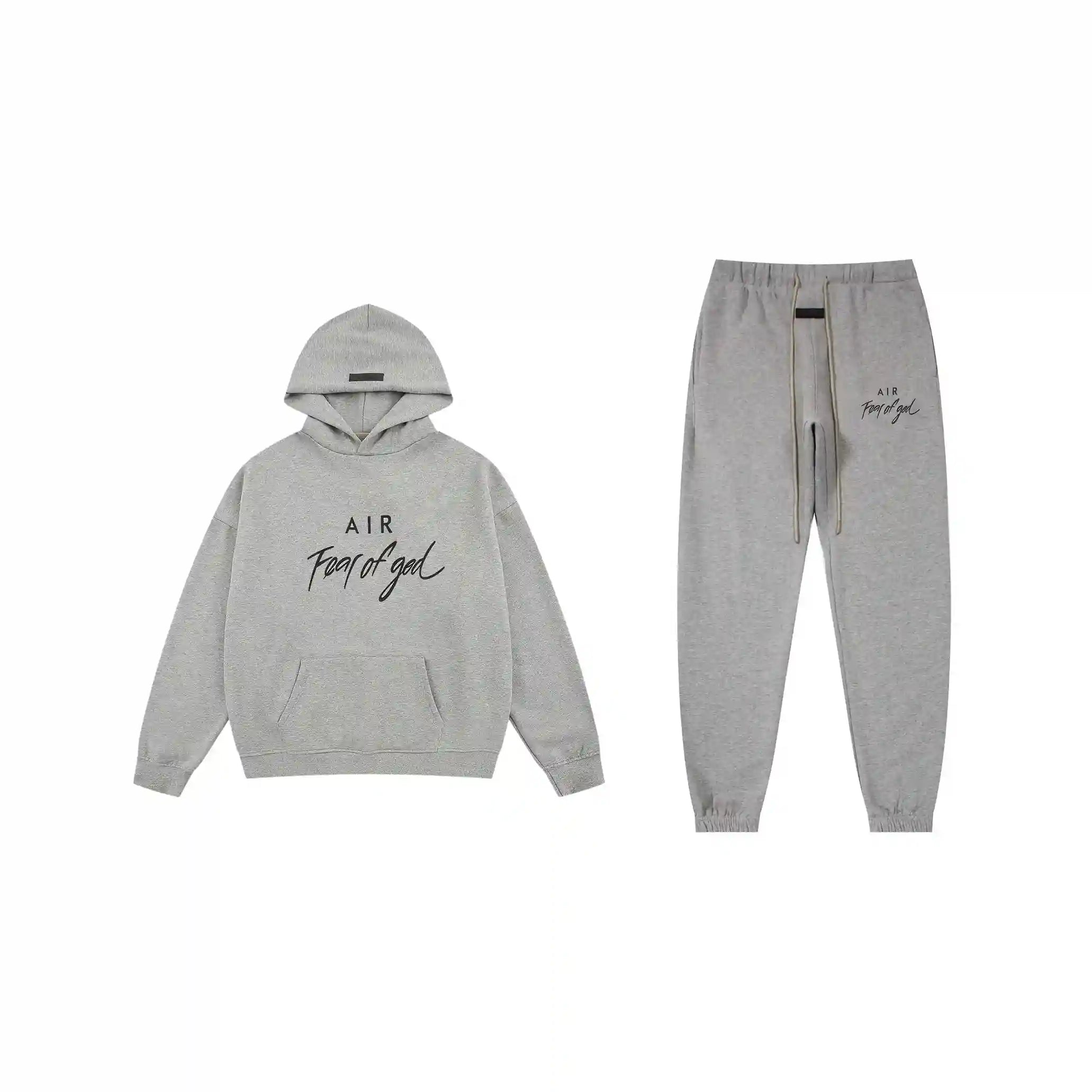 ESSENTIALS Clothing Dark Heather Oatmeal Tracksuit