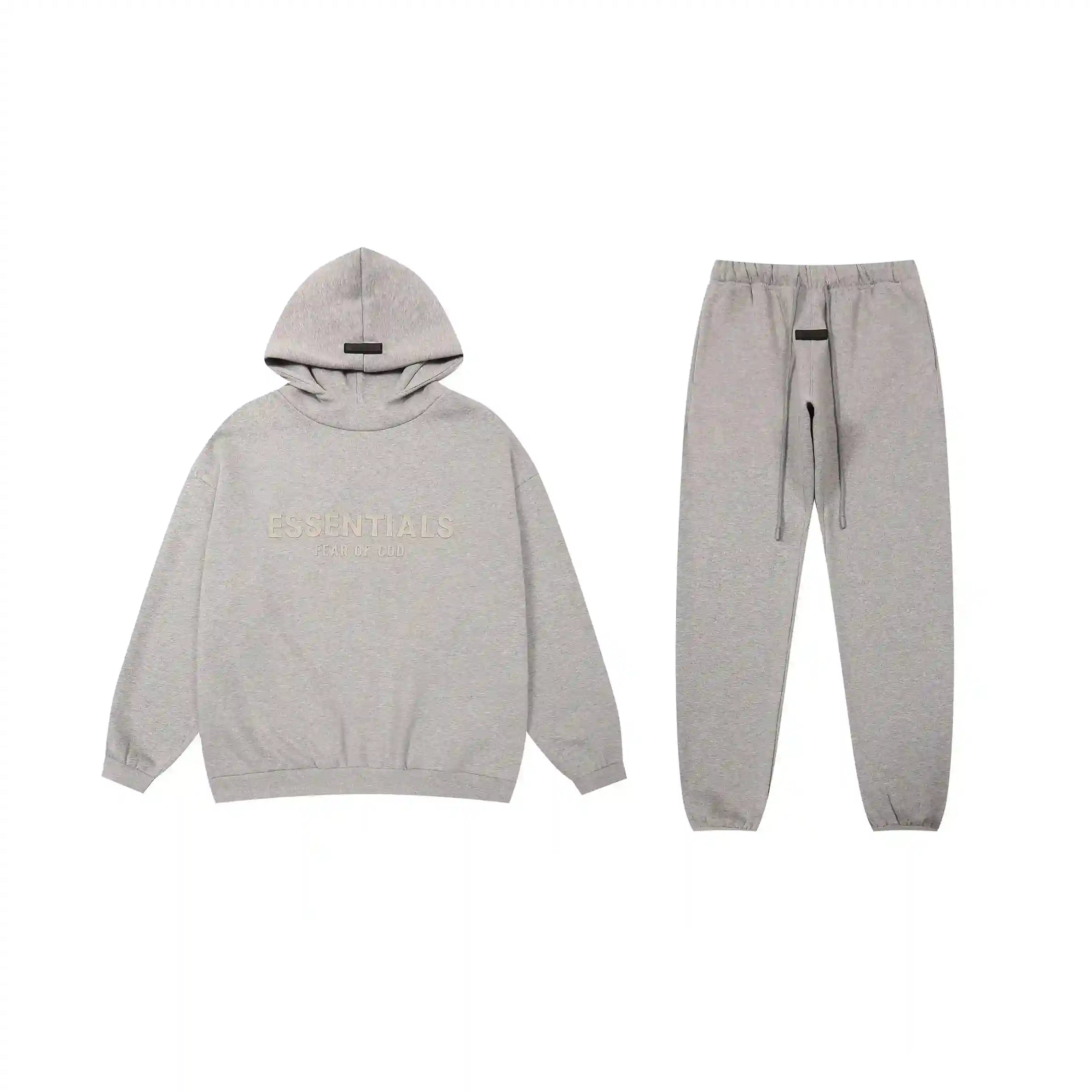 ESSENTIALS Clothing Dark Heather Oatmeal Tracksuit