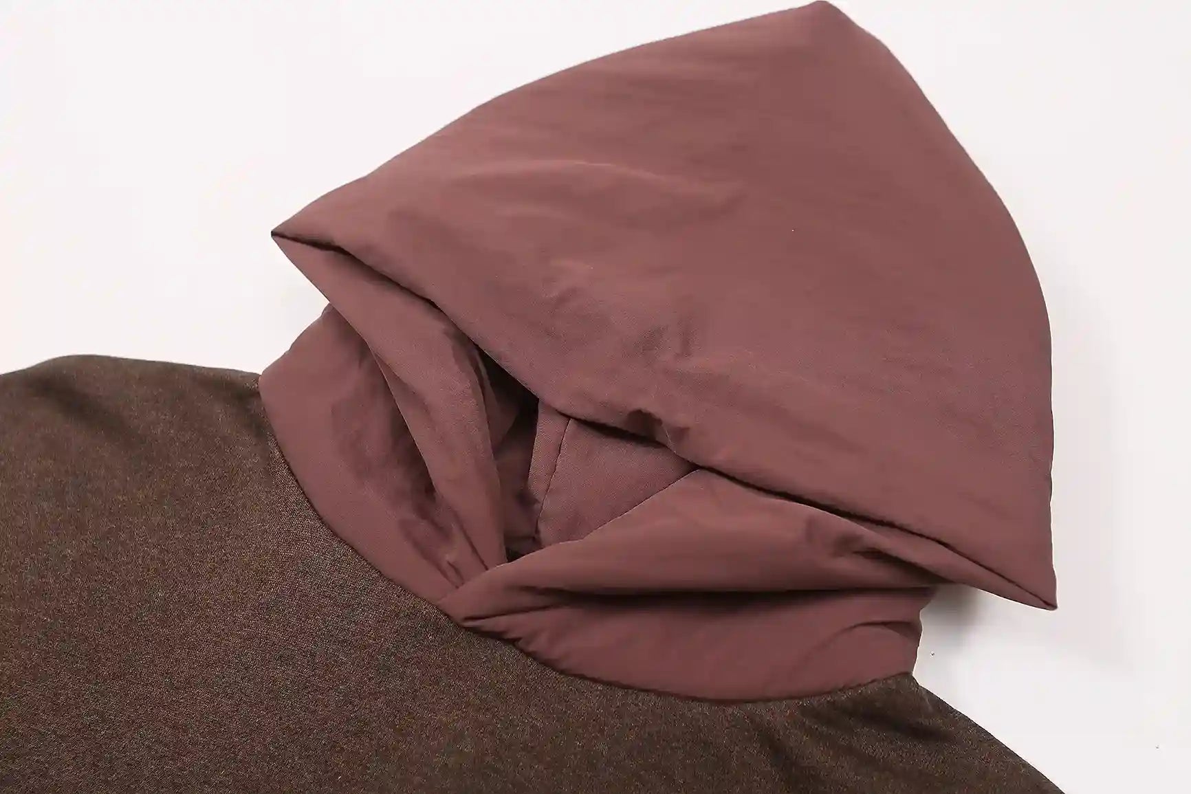 essentials congo brown hoodie front view casual style