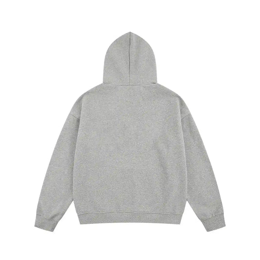 essentials light grey hoodie soft fleece pullover casual