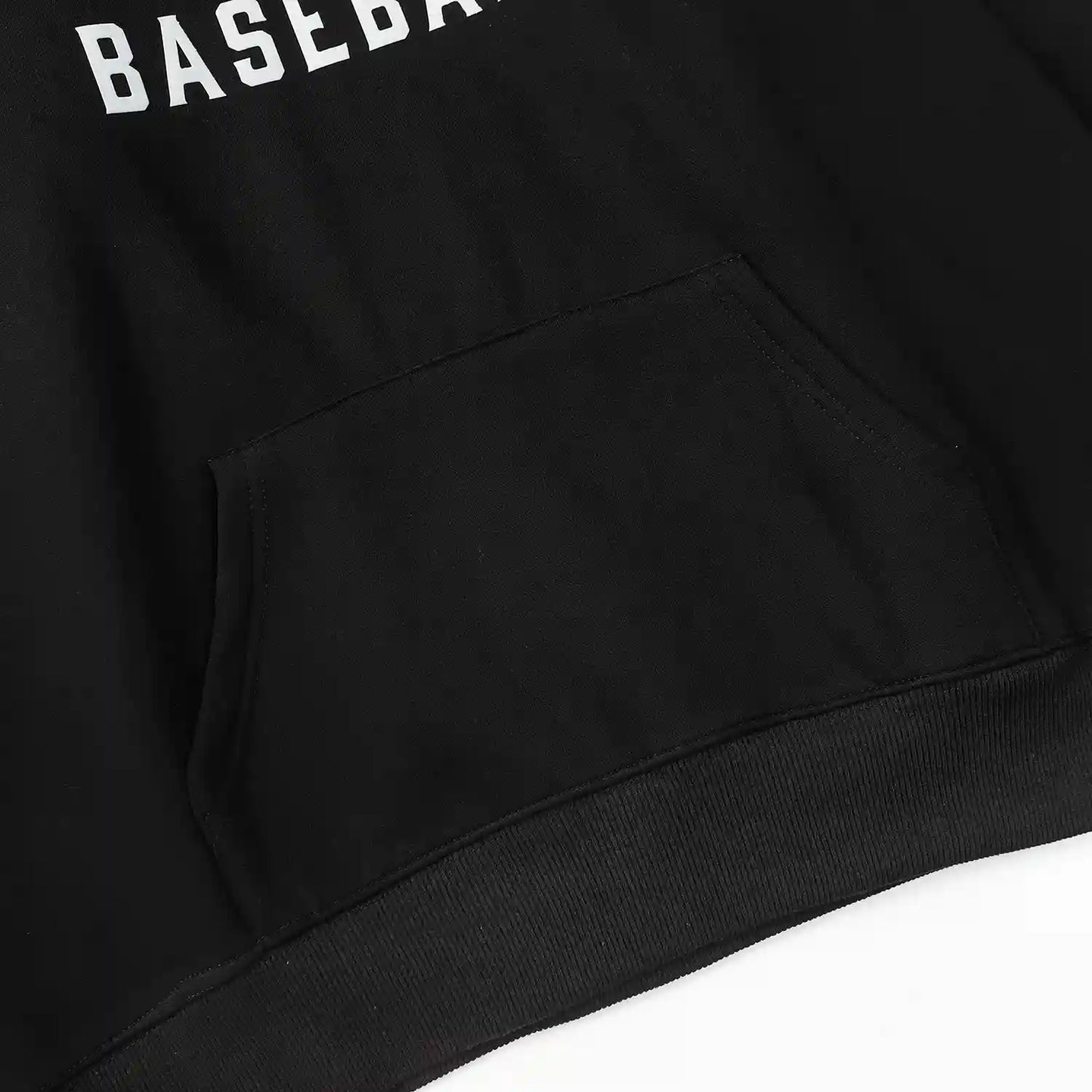Fear of God ESSENTIALS Signature Baseball Black Hoodie
