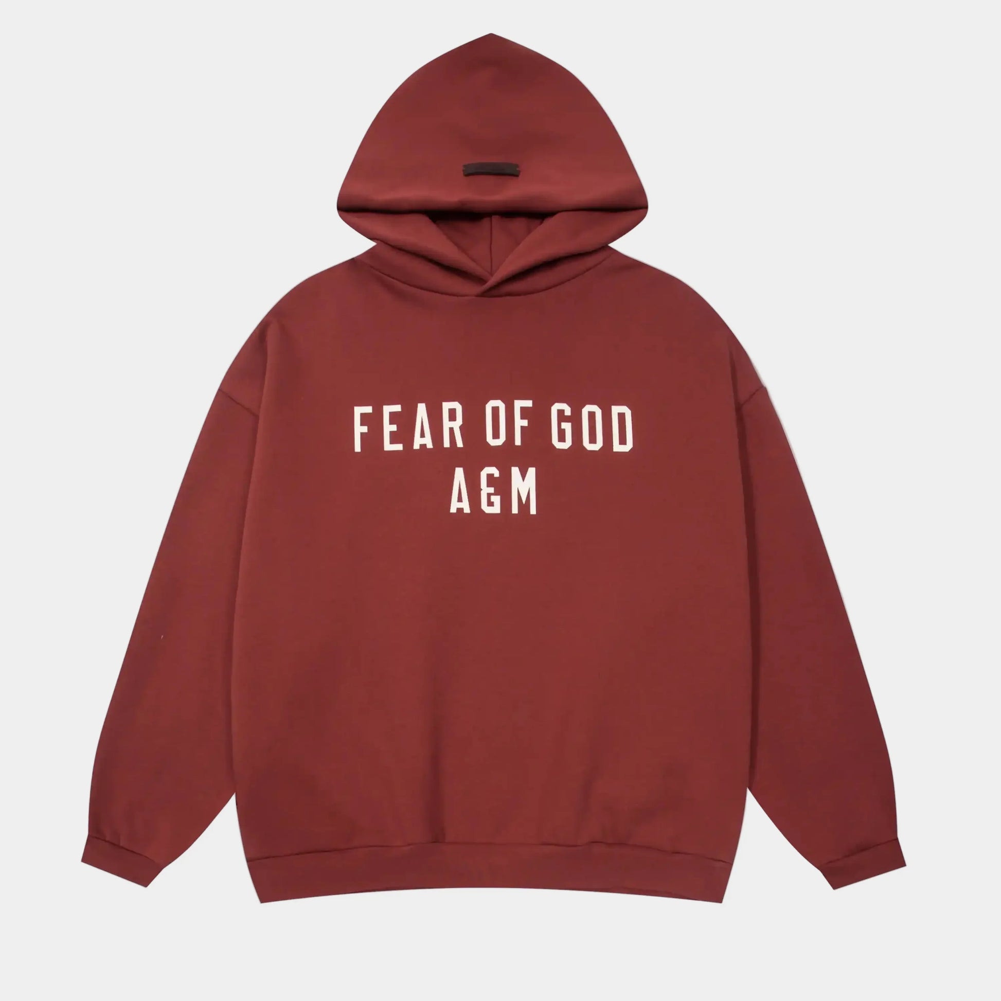 essentials dark chestnut hoodie modern streetwear relaxed fit