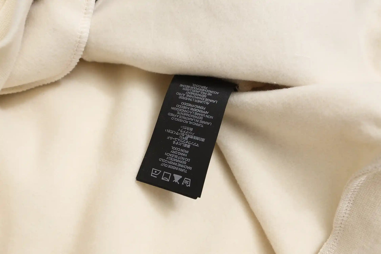 Fear of God ESSENTIALS Signature 213 Light Cream Hoodie