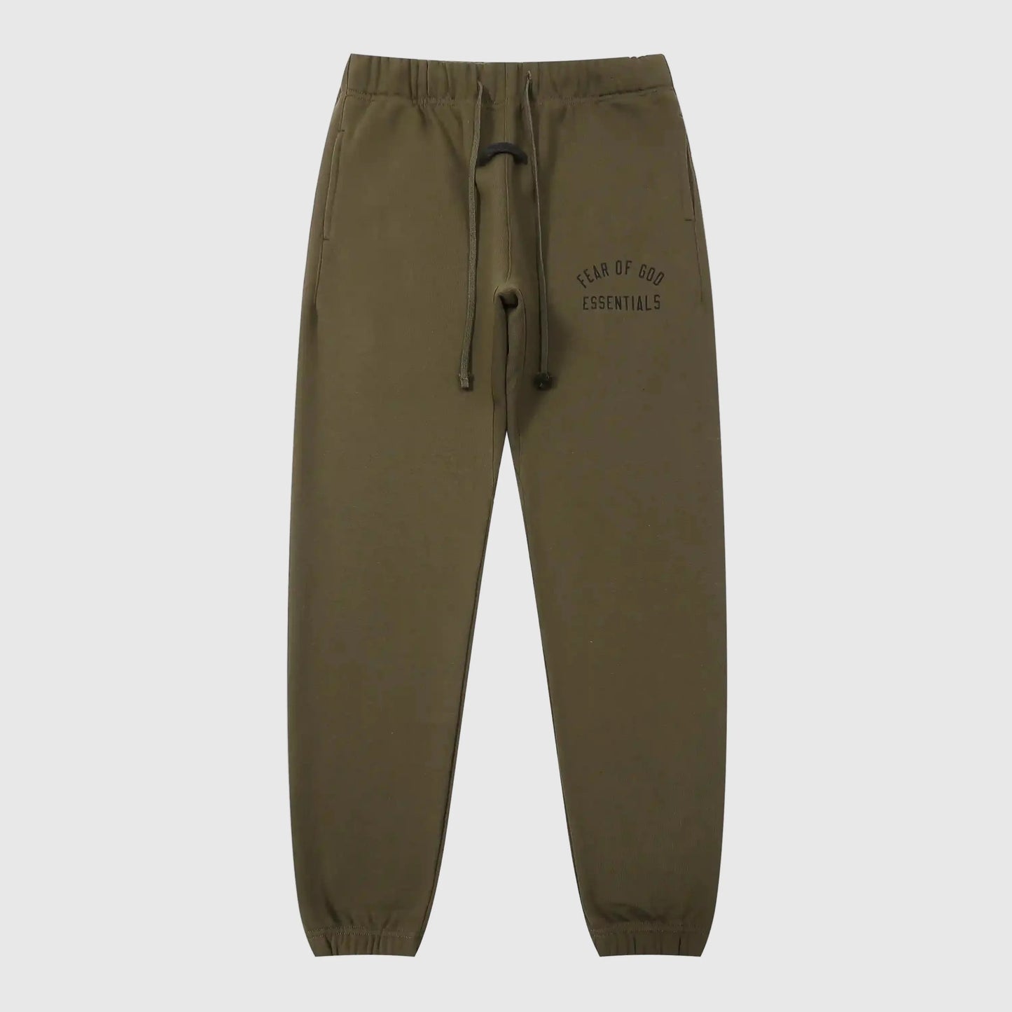Essentials woodland core fleece sweatpants by Fear of God front view