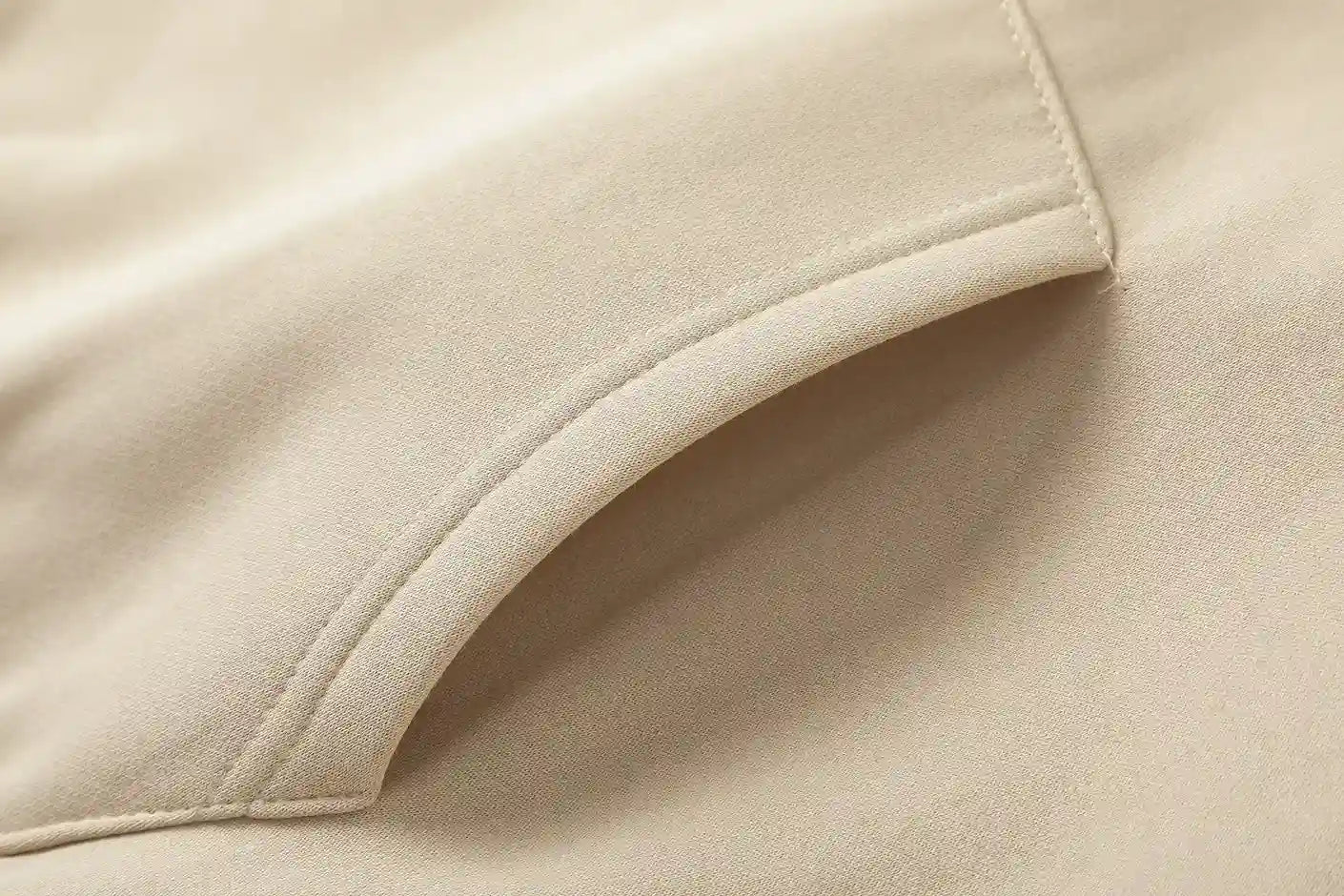 essentials beige hoodie everyday casual outfit look