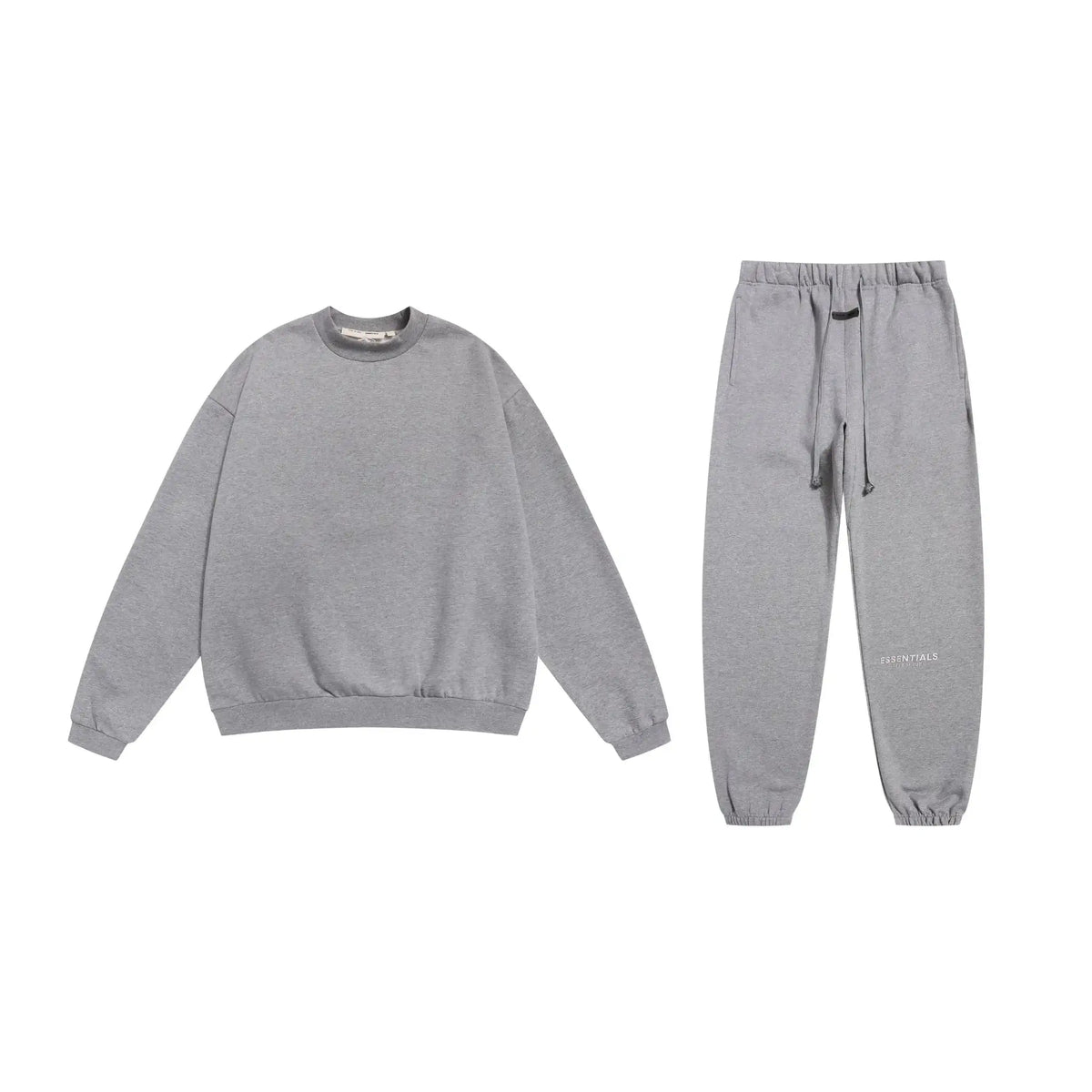 Cloudy Gray Essentials Tracksuit Pullover