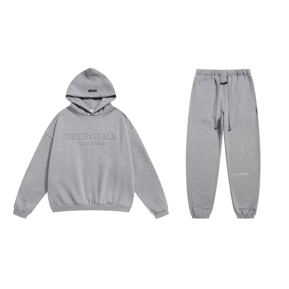 Cloudy Gray Essentials Tracksuit Pullover