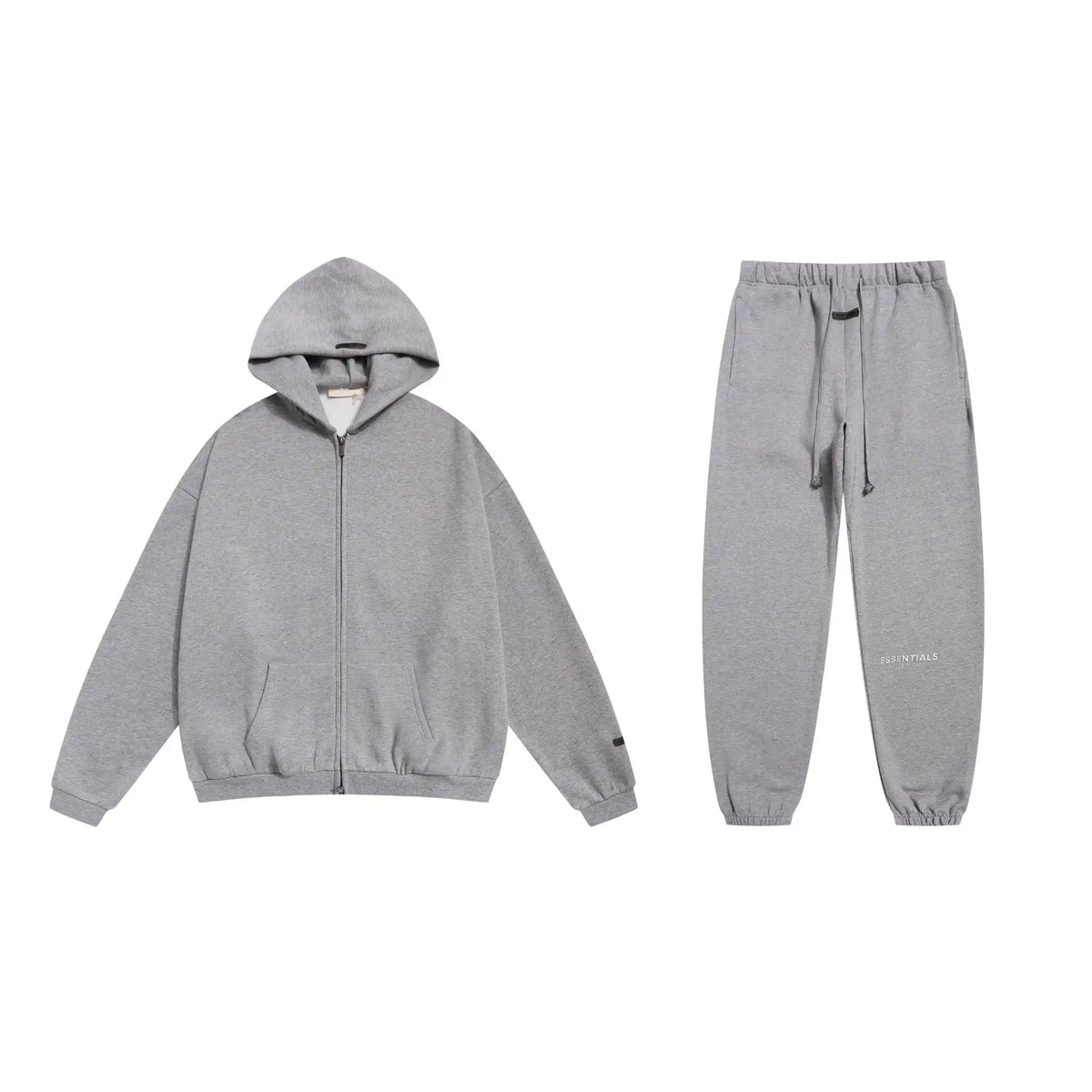 Cloudy Gray Essentials Tracksuit Pullover