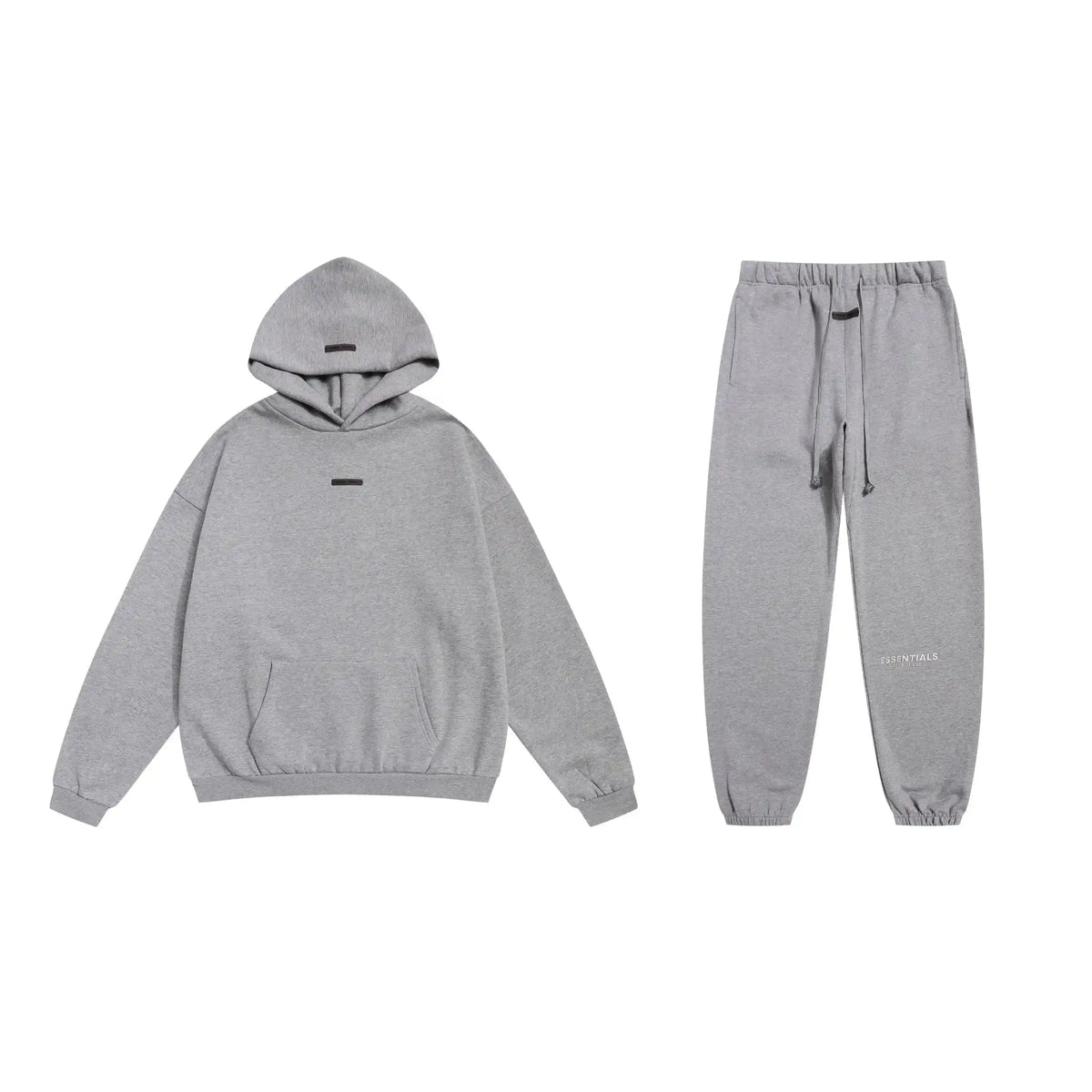 Cloudy Gray Essentials Tracksuit Pullover