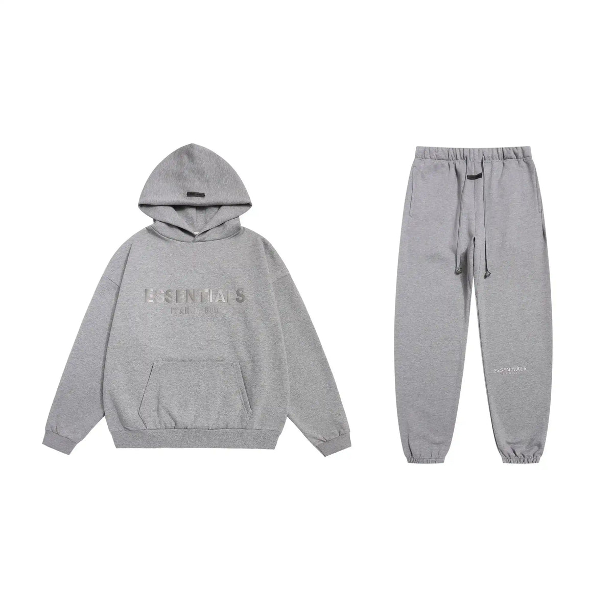 Cloudy Gray Essentials Tracksuit Pullover