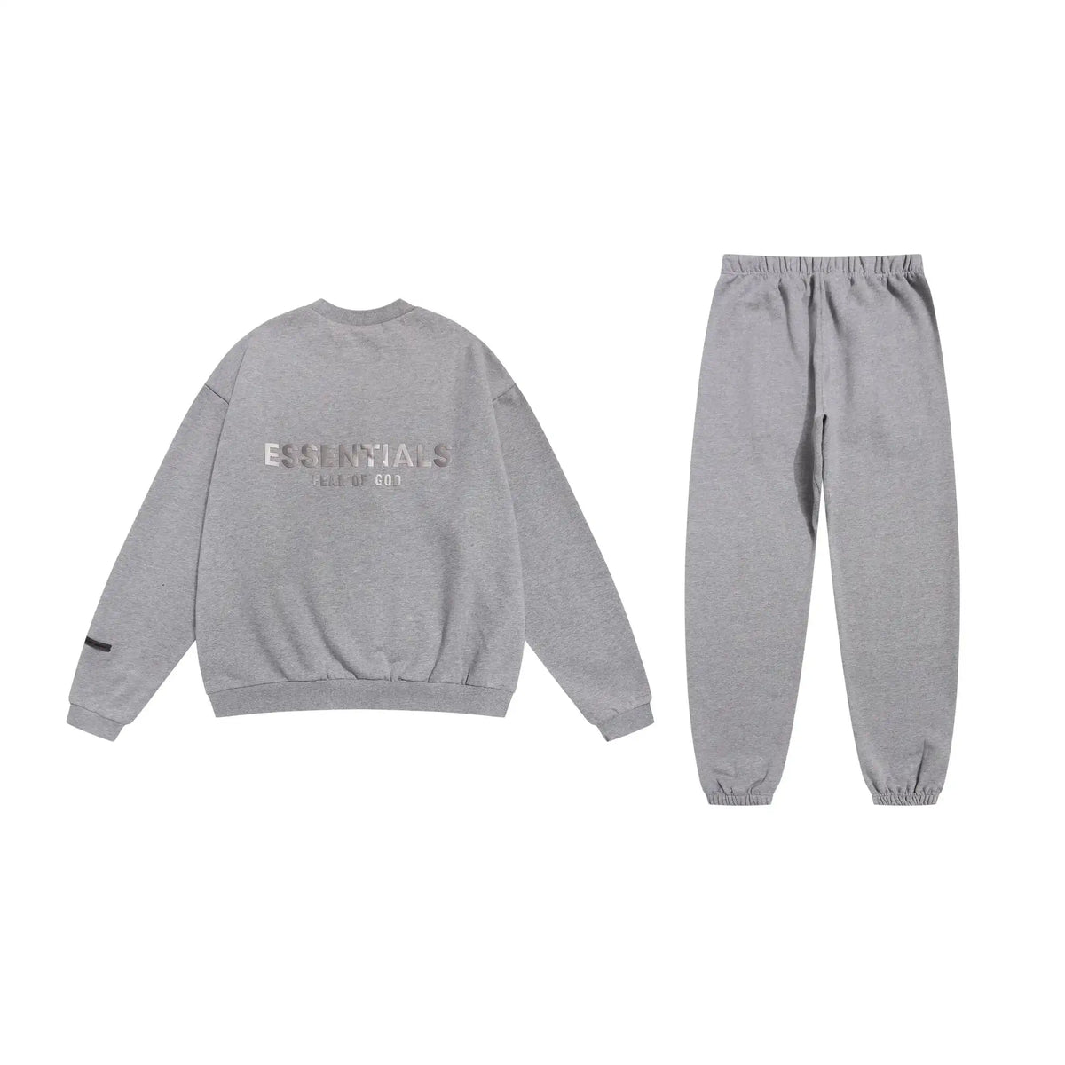Cloudy Gray Essentials Tracksuit Pullover