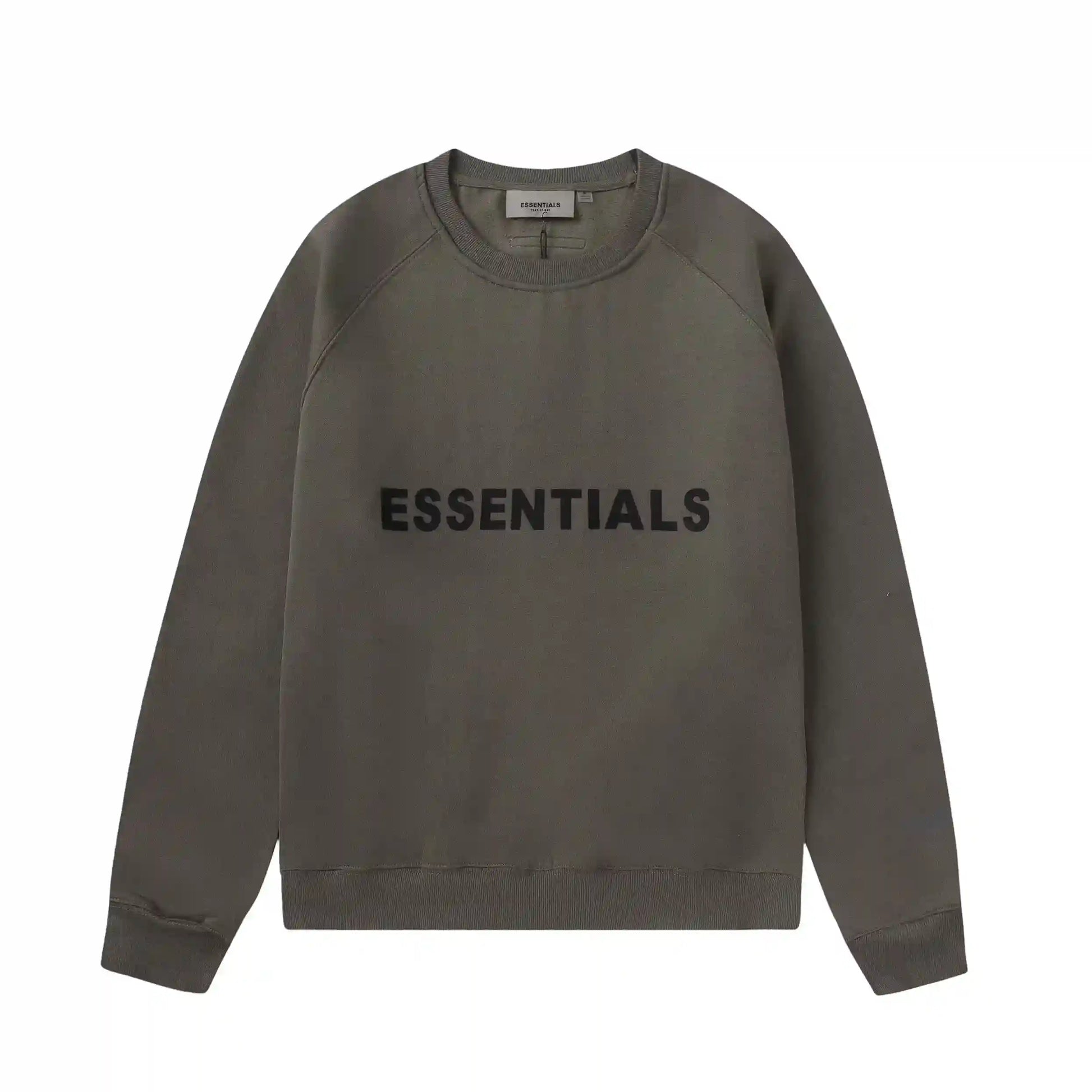 Essentials grey relaxed fleece joggers with elastic waistband comfort by Fear Of God