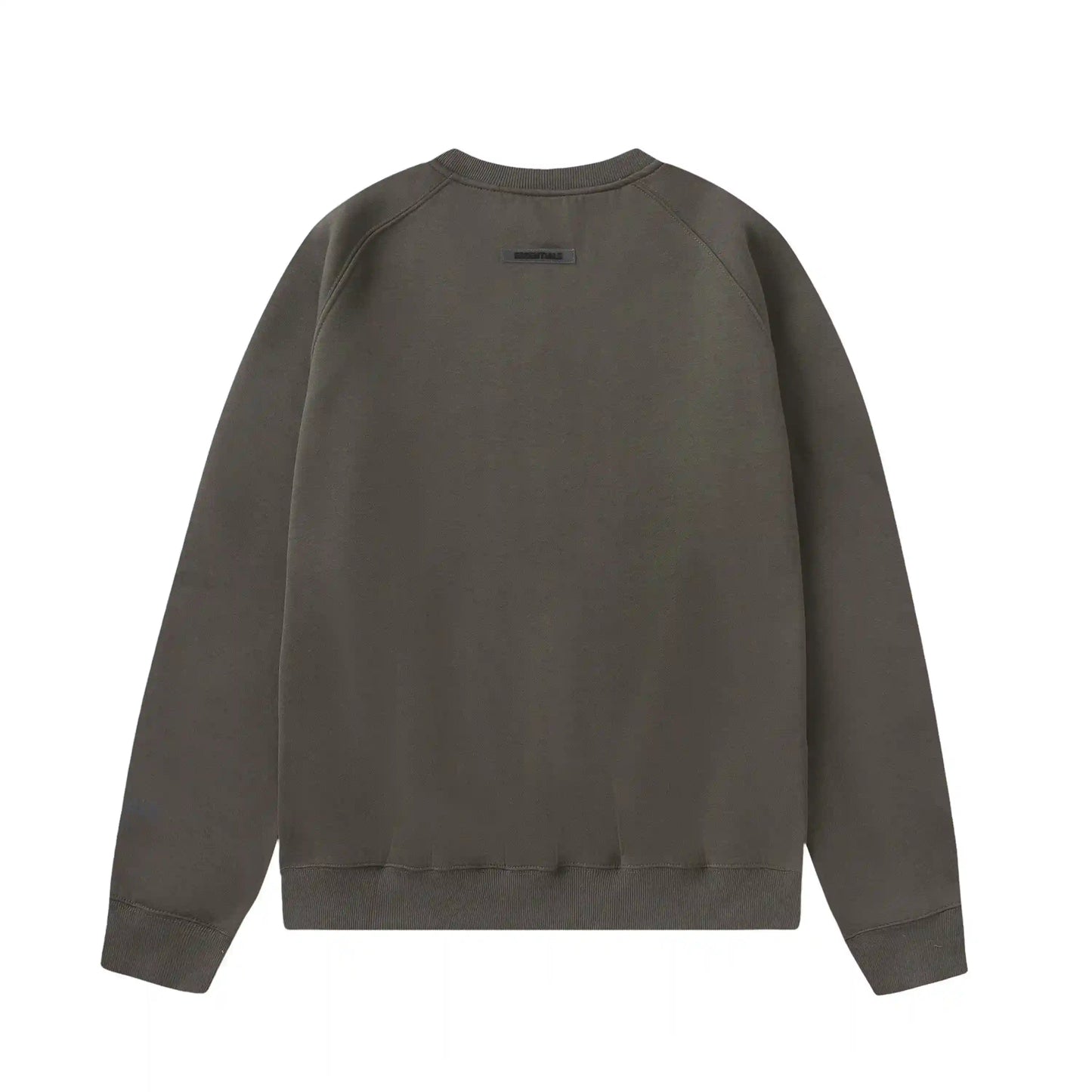 Design details of Essentials grey relaxed fleece tracksuit by Fear Of God