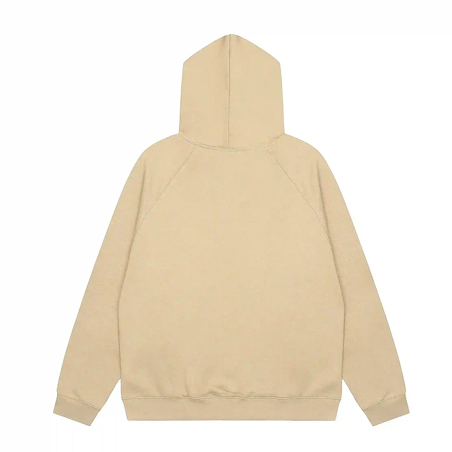 Essentials Calm Shell hoodie back view relaxed fit heavyweight core fleece