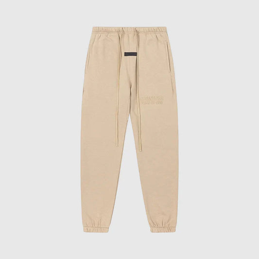 Essentials calm shell minimal fleece sweatpants by Fear of God front view
