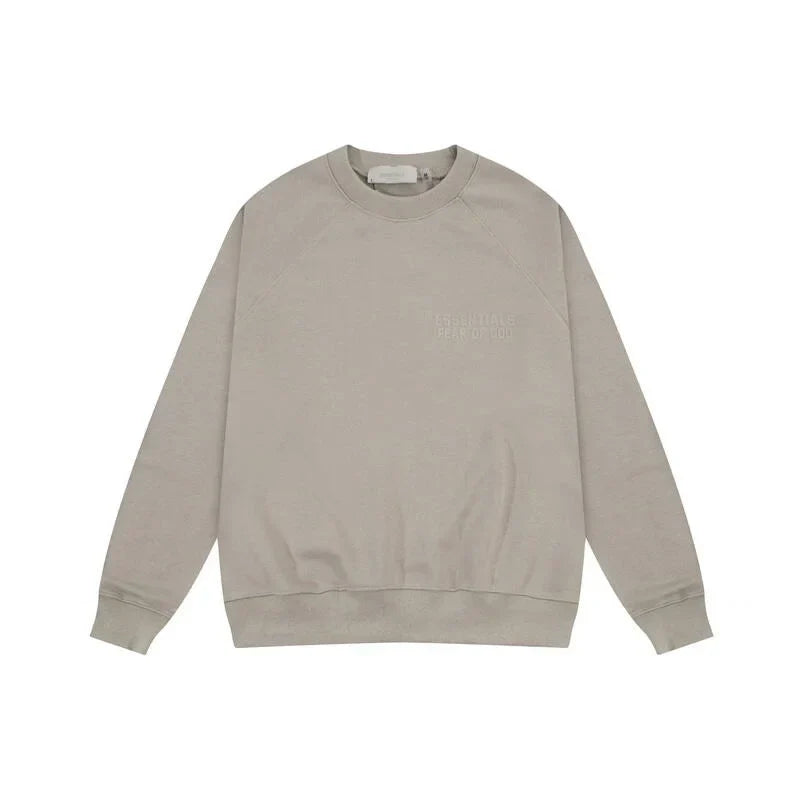 Essentials heathered grey elevated fleece joggers with elastic waistband comfort by Fear Of God
