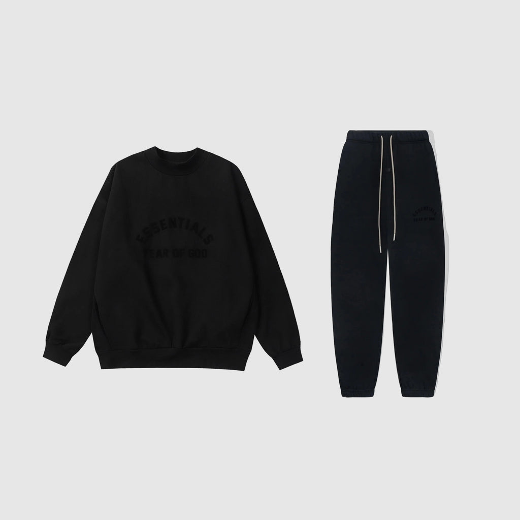 ESSENTIALS Clothing Black Tracksuit