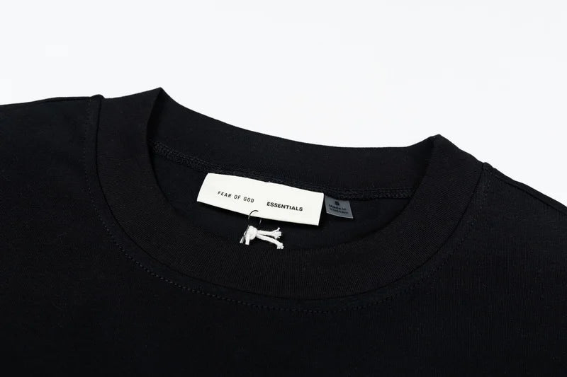 ESSENTIALS Black Ponte 90s T-Shirt