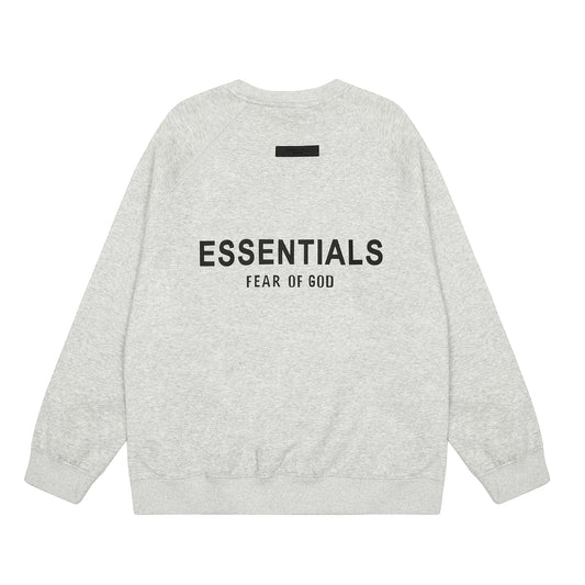 Light Oatmeal Essentials Sweatshirt, Relaxed Neutral Fit