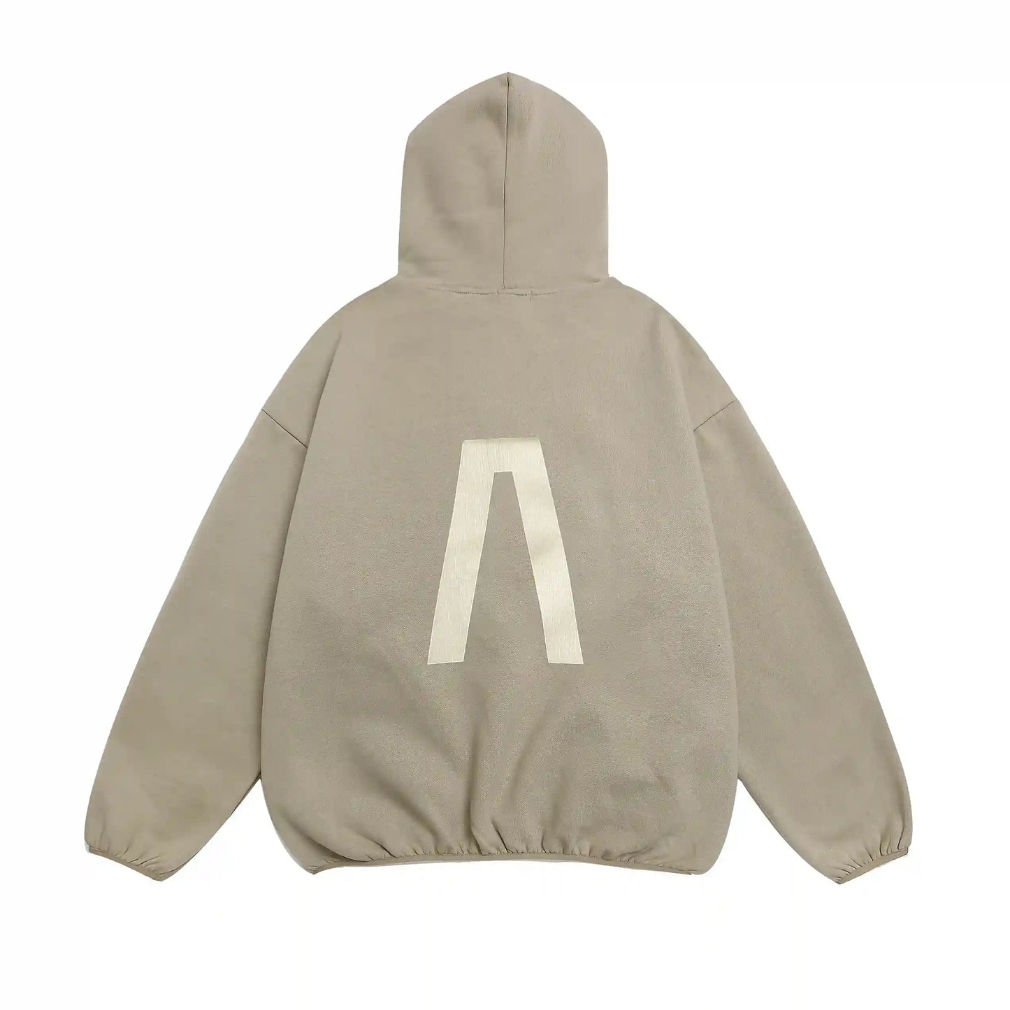 Fear of God Essentials Heathered Grey pullover hoodie relaxed fit