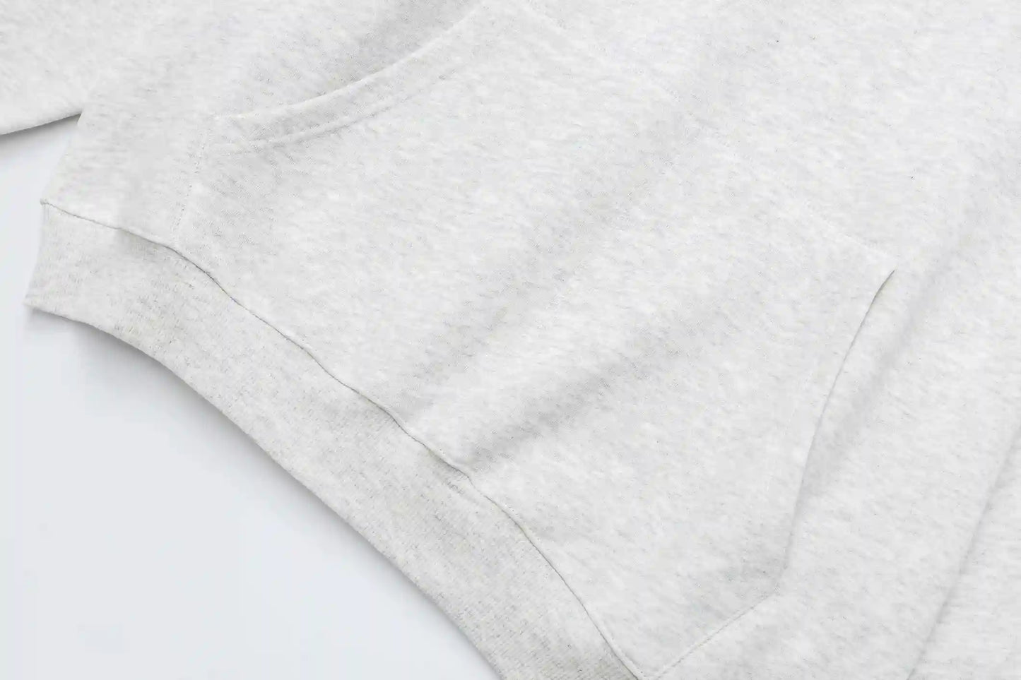 Fear of God Essentials Heather Grey Hoodie | Textured Heathered Grey Pullover Hoodie