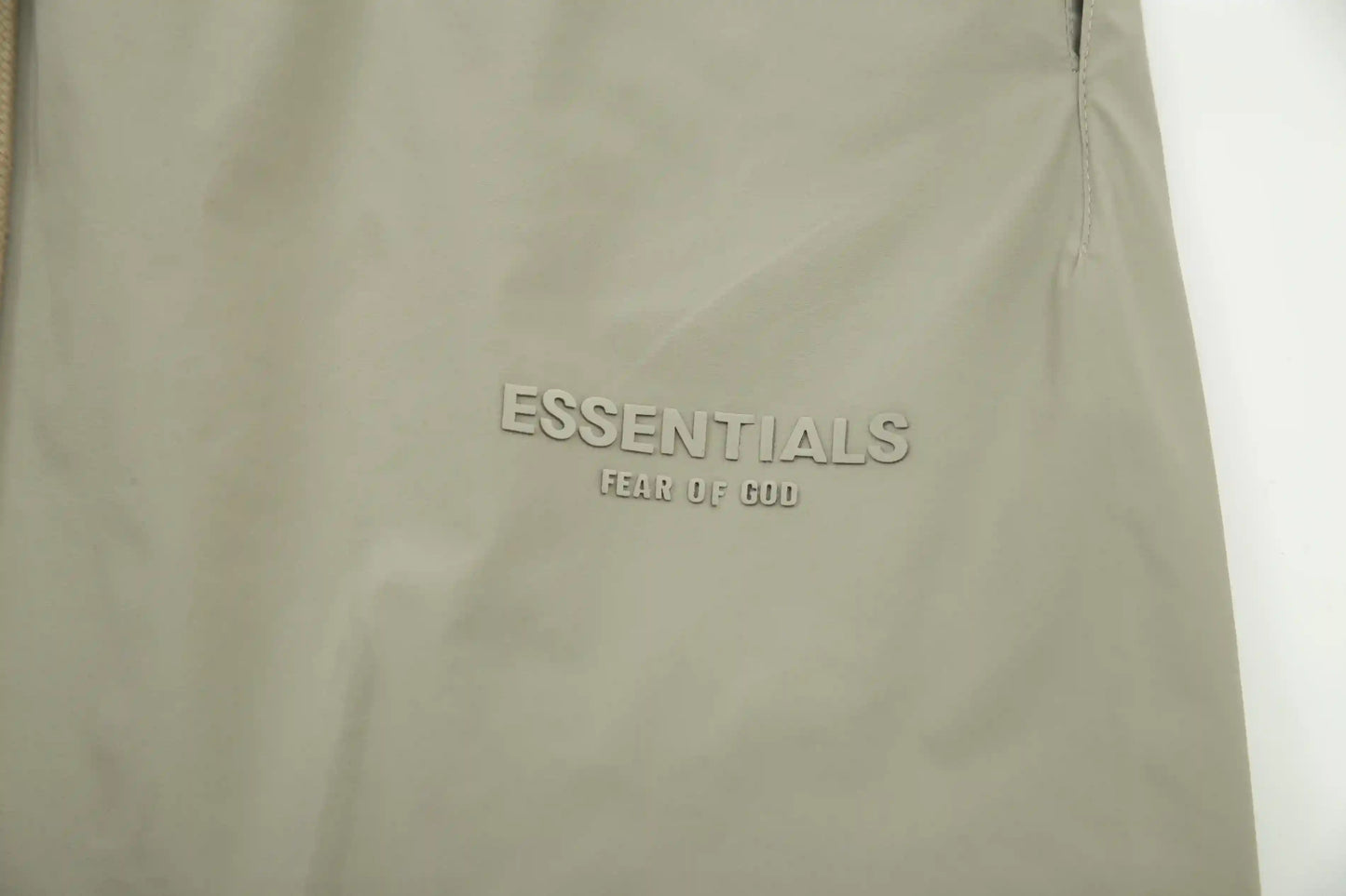 Essentials Fear of God heather grey shorts with elastic drawstring waistband and side pockets