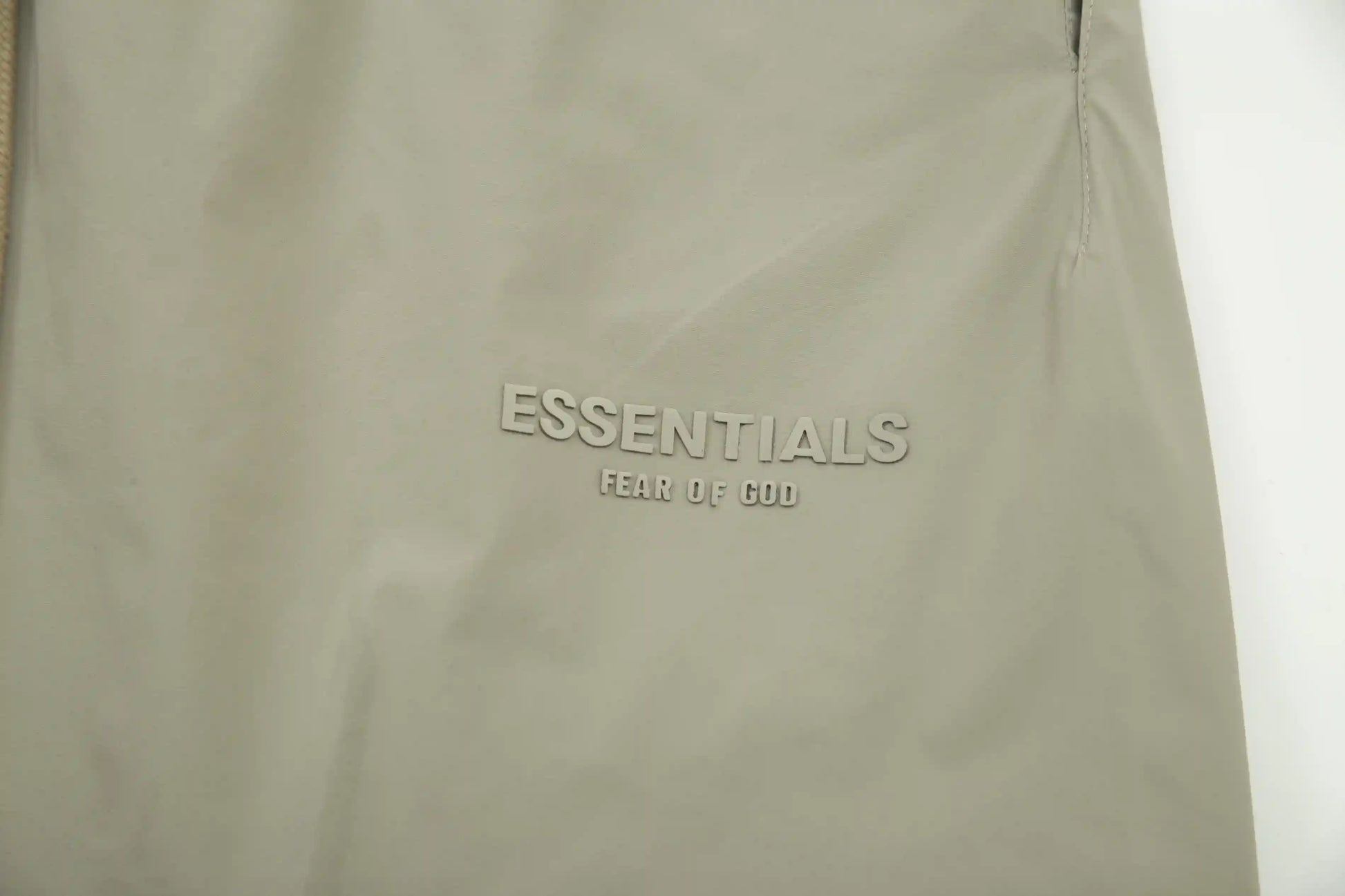 Essentials Fear of God heather grey shorts with elastic drawstring waistband and side pockets