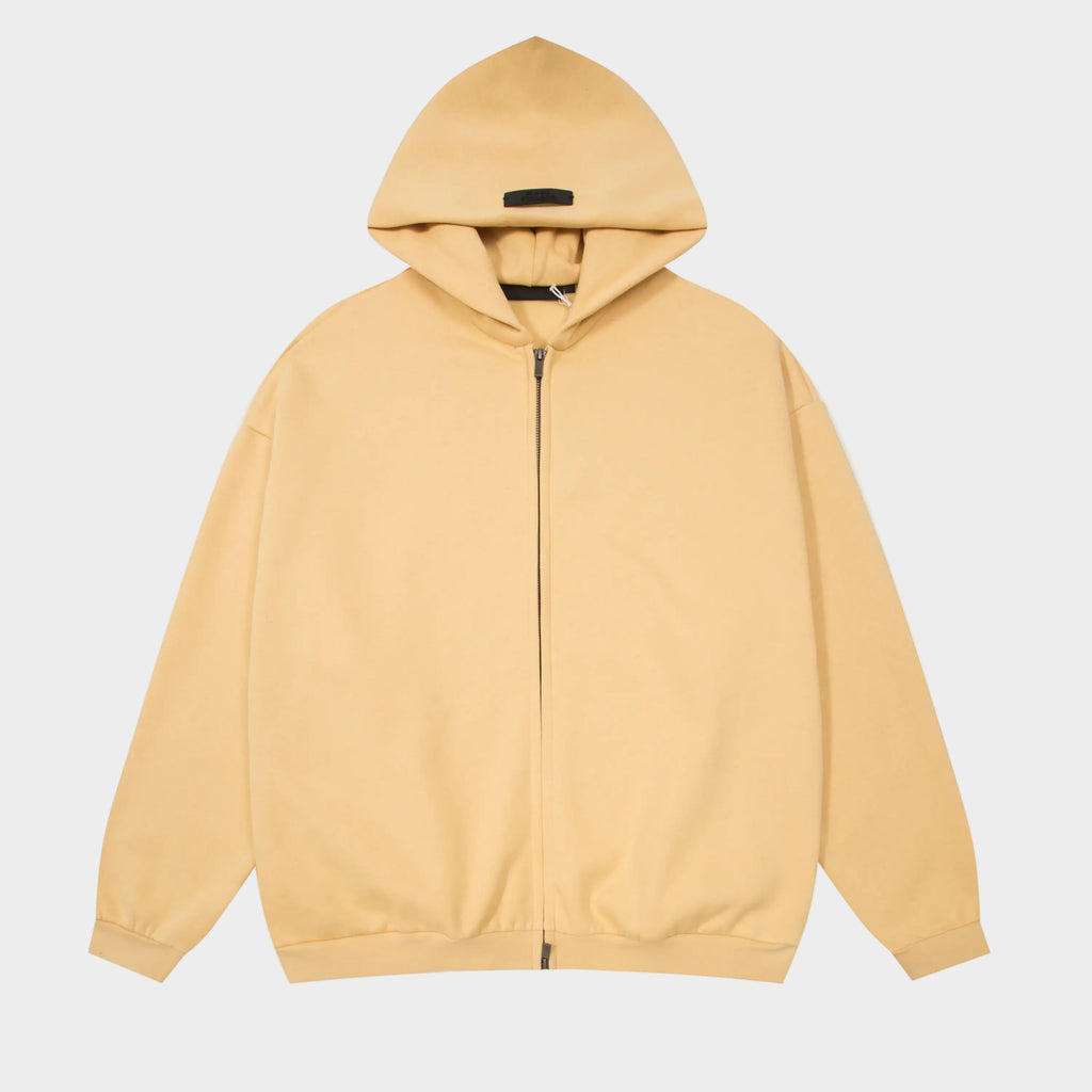 ESSENTIALS Clothing Garden Yellow Zip Fleece Hoodie