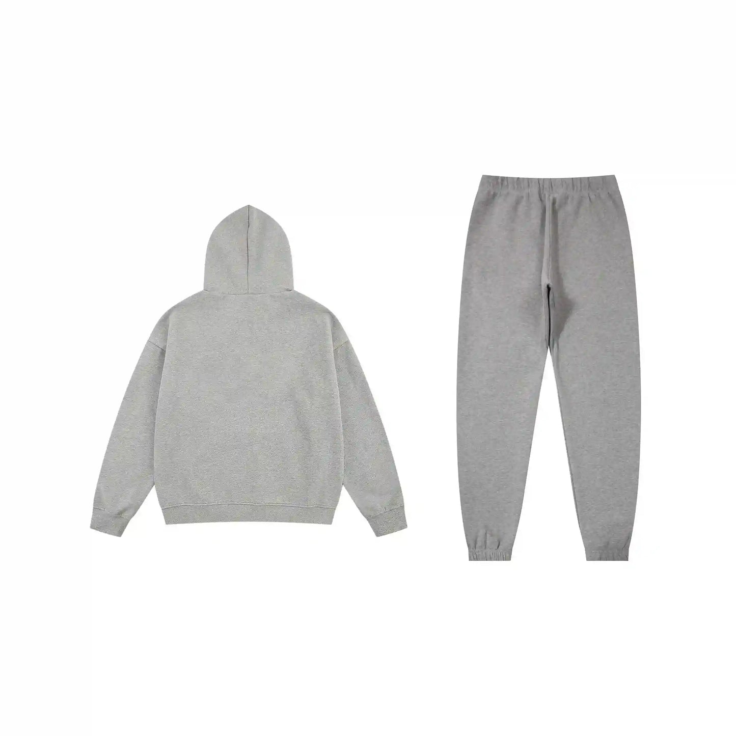 Fear of God Essentials Dark Heather Oatmeal hoodie set hoodie and jogger set