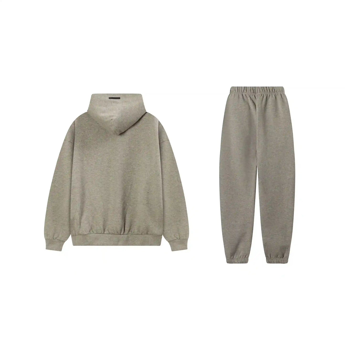 Fear of God Essentials Heathered Grey hoodie set hoodie and jogger set