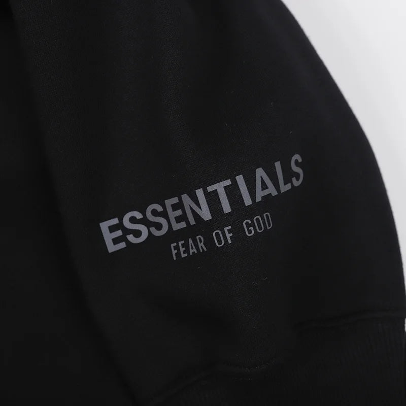 Black Essentials Sweatshirt, Everyday Crewneck