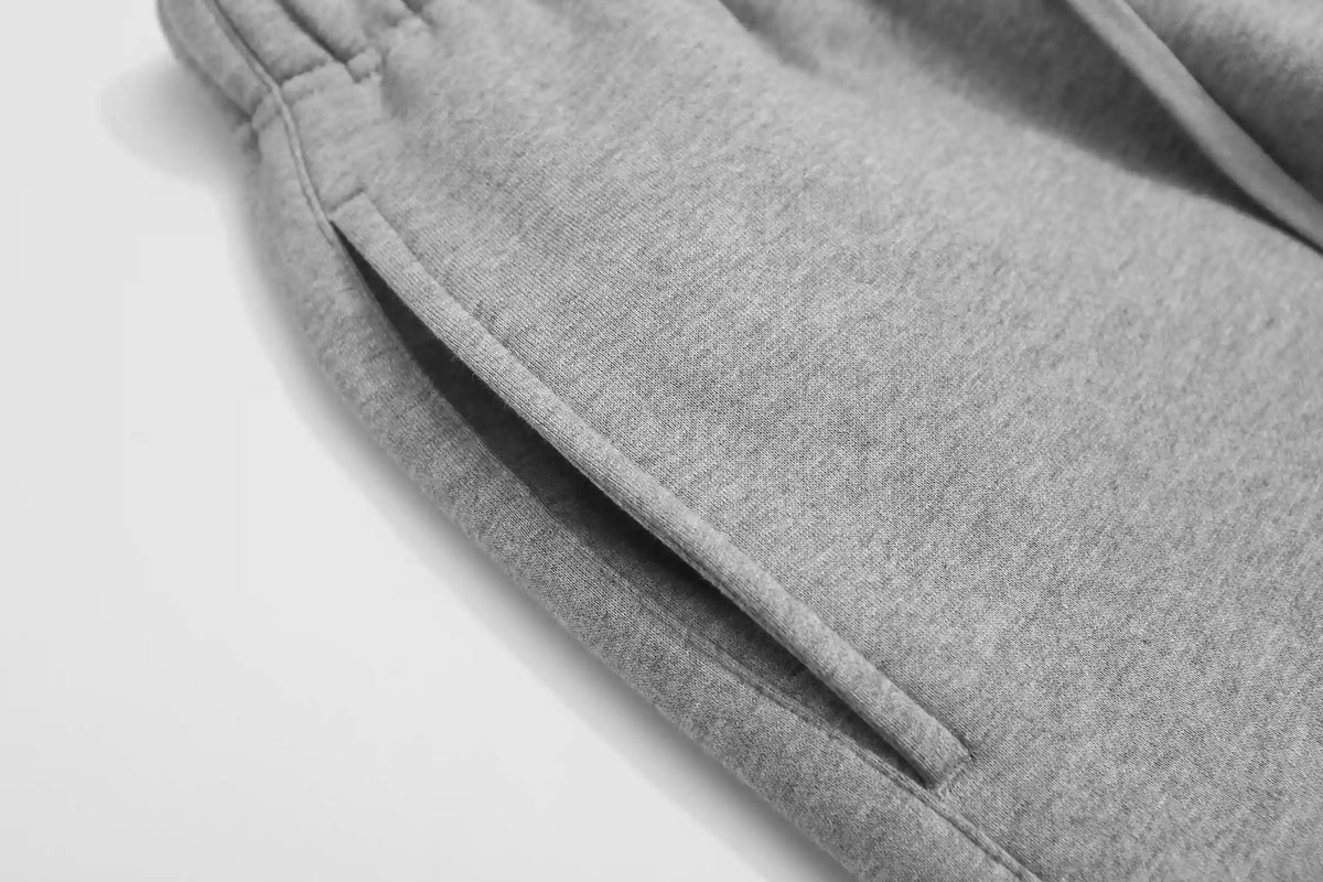 Cloudy Gray Essentials Tracksuit | Everyday Hoodie & Joggers