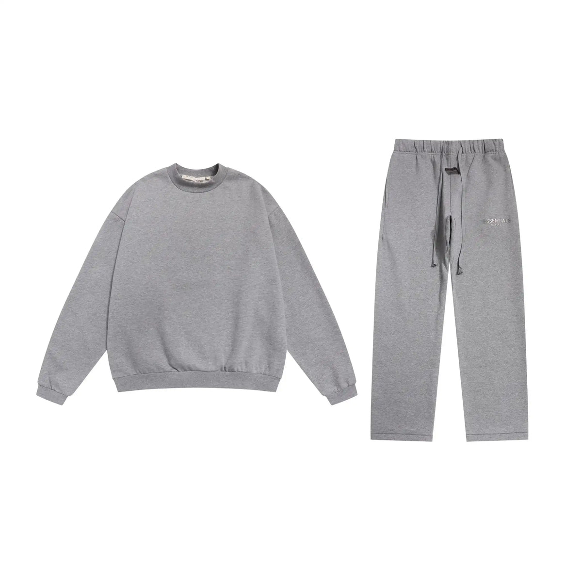 Cloudy Gray Essentials Tracksuit Pullover