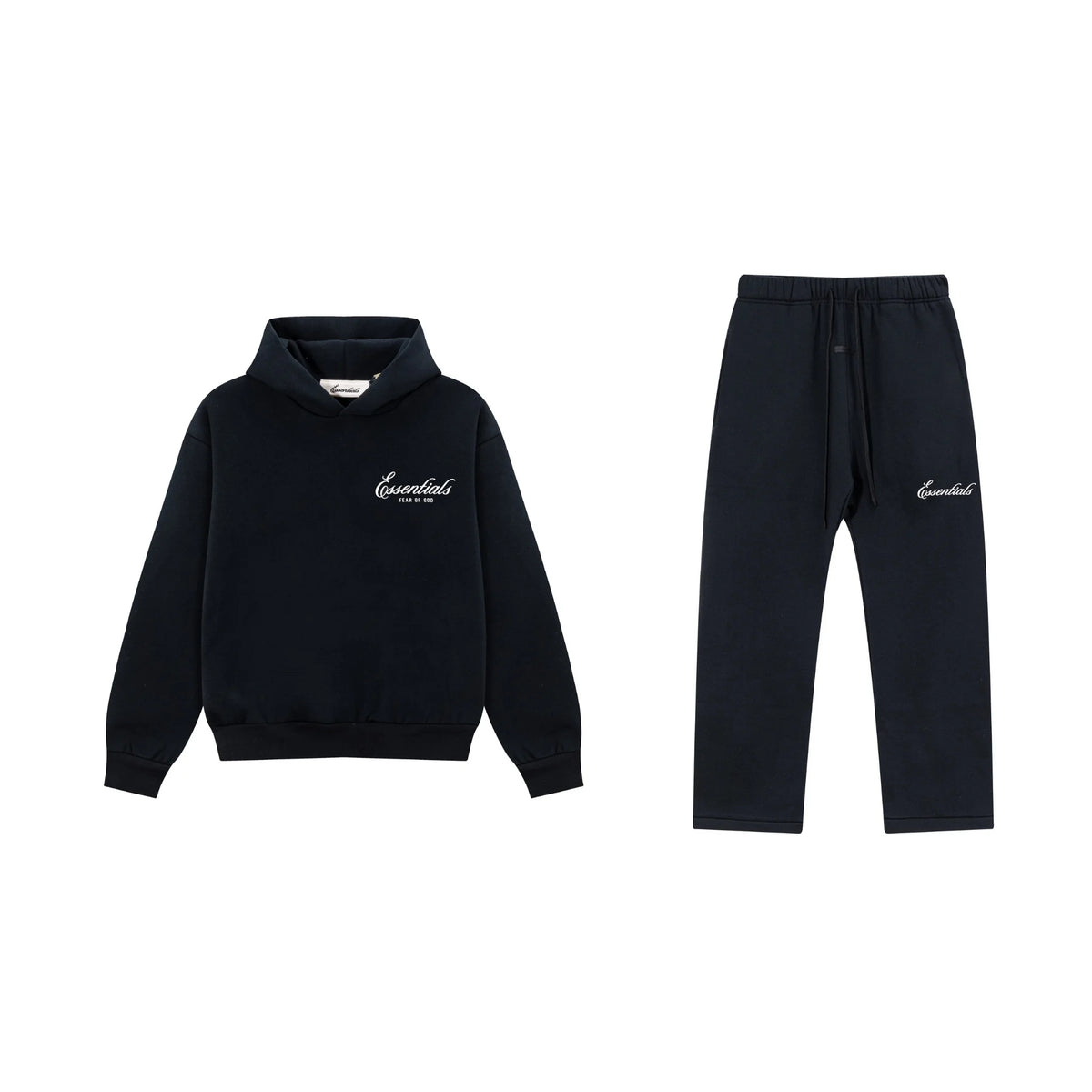 Black Essentials Tracksuit Pullover