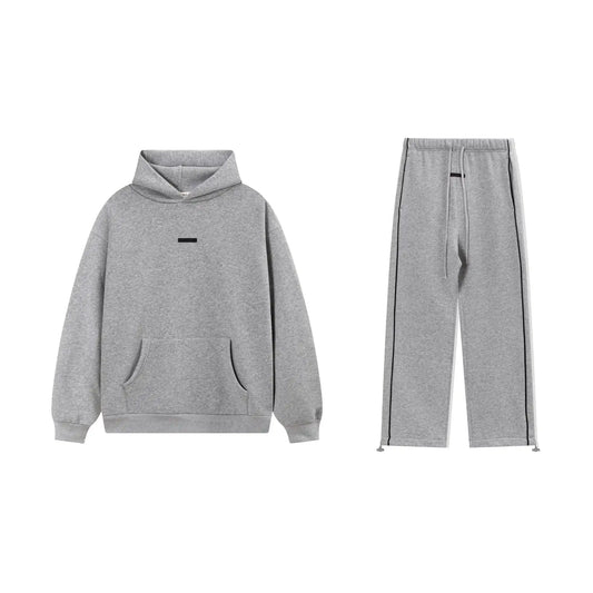Cloudy Gray Essentials Tracksuit Pullover