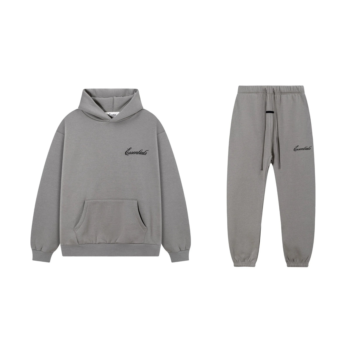Cloudy Gray Essentials Tracksuit Pullover