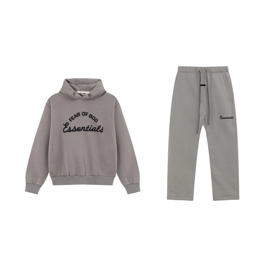 Gray Essentials Tracksuit Pullover