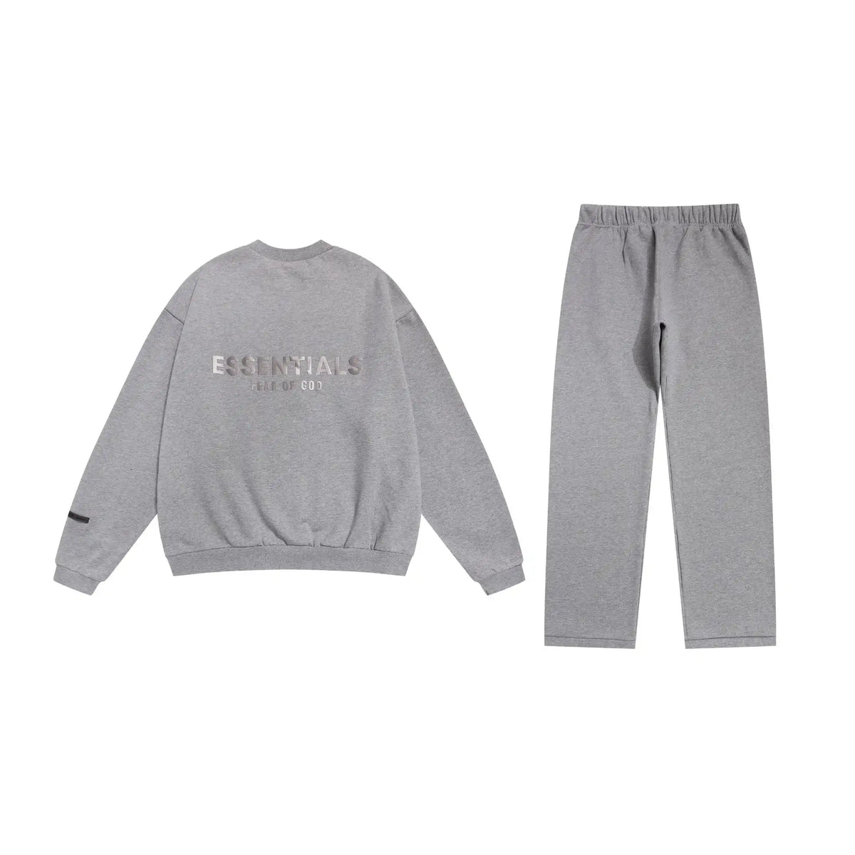 Cloudy Gray Essentials Tracksuit Pullover